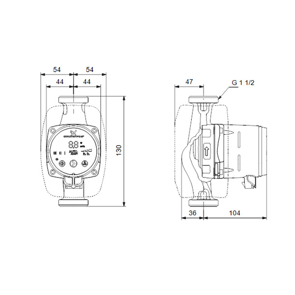 Циркуляционный насос Grundfos ALPHA2 25-80 130 — фото 3