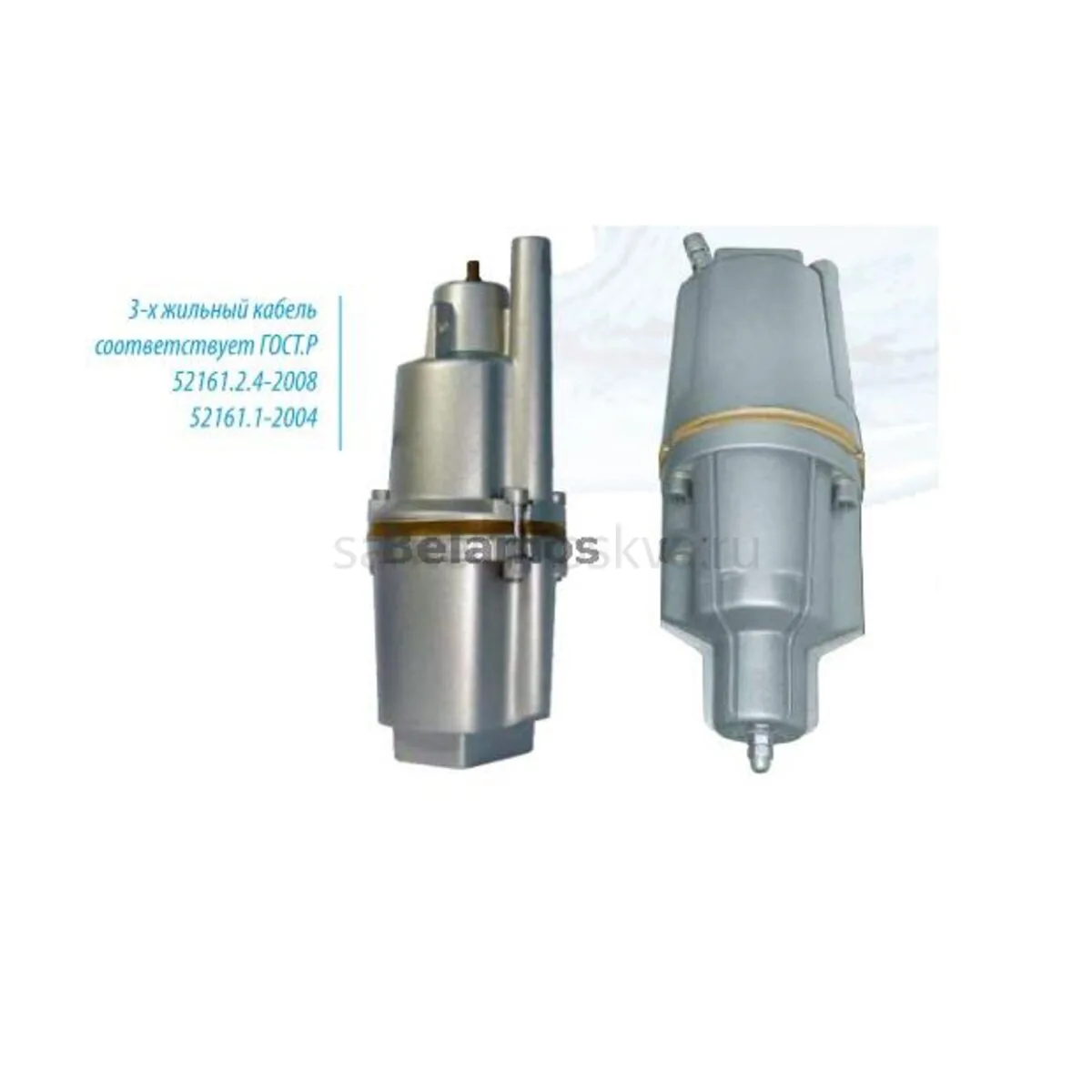 Насос вибрационный Belamos (Беламос) BV-0.12 40 м, нижний забор, 17 л/мин, Н-70 м, каб.40 м — фото 2
