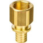 STOUT Переходник с внутренней резьбой 16xG 1/2" для труб из сшитого полиэтилена аксиальный — фото 1