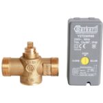 STOUT 2-Ходовой зональный клапан, сервопривод 230V, с 3-х жильным кабелем 1м., НР 1" — фото 3