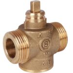 STOUT Компактный 2-Ходовой зональный клапан, сервопривод 230V, с кабелем 1м., НР 1" — фото 4