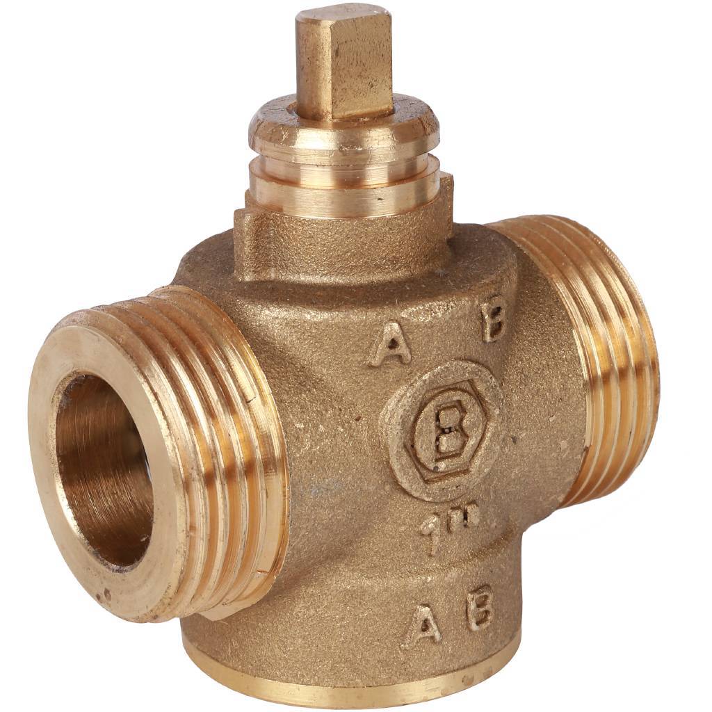 STOUT Компактный 2-Ходовой зональный клапан, сервопривод 230V, с кабелем 1м., НР 1" — фото 4