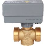 STOUT Компактный 2-Ходовой зональный клапан, сервопривод 230V, с кабелем 1м., НР 1 1/4" — фото 2