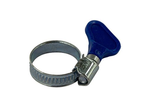 Червячный хомут TIM 3/4" 16-27 с ручкой 400/50