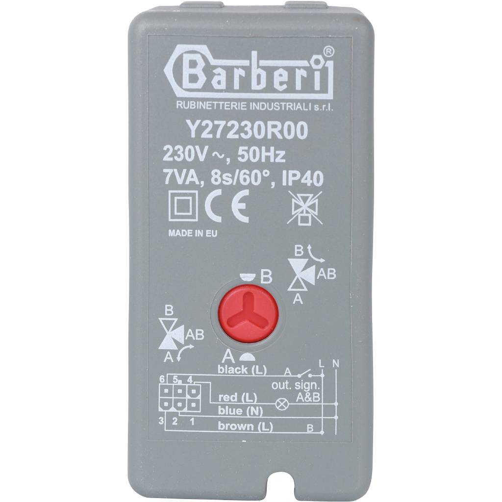 STOUT Сервопривод для 3-ходовых зональных клапанов, 230V, время движения 8 сек., 1м. — фото 3