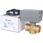 STOUT Компактный 2-Ходовой зональный клапан, сервопривод 230V, с кабелем 1м., НР 1 1/4" — фото 1