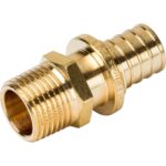STOUT Переходник с наружной резьбой 20xR 1/2" для труб из сшитого полиэтилена аксиальный — фото 3