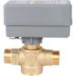 STOUT 2-Ходовой зональный клапан, сервопривод 230V, с 3-х жильным кабелем 1м., НР 3/4" — фото 4