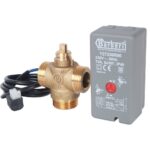 STOUT Компактный 3-Ходовой зональный клапан, сервопривод 230V, с кабелем 1м., НР 1" — фото 1