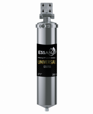 Фильтр магистральный из нержавейки ESSAN UNIVERSAL для горячей и холодной воды 20BB, 1" Н