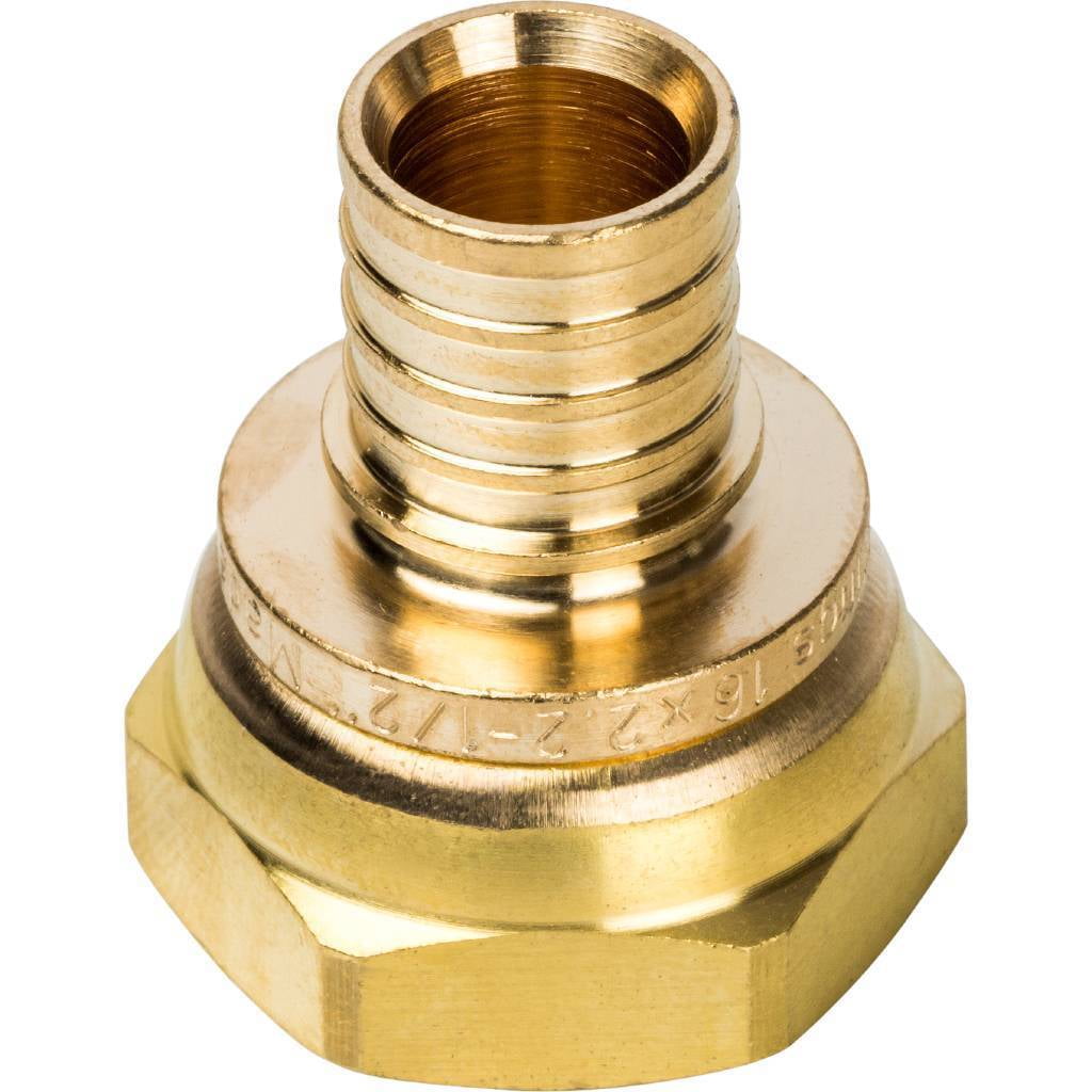 STOUT Переходник с накидной гайкой 16xG 1/2" для труб из сшитого полиэтилена аксиальный — фото 2