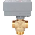 STOUT Компактный 3-Ходовой зональный клапан, сервопривод 230V, с кабелем 1м., НР 1" — фото 2