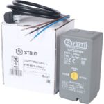 STOUT Сервопривод для 2-ходовых зональных клапанов, 230V, время движения 12 сек., 1м. — фото 1