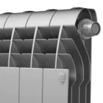 Биметаллический радиатор отопления Royal Thermo BiLiner 500 V 4 секции Silver Satin — фото 2