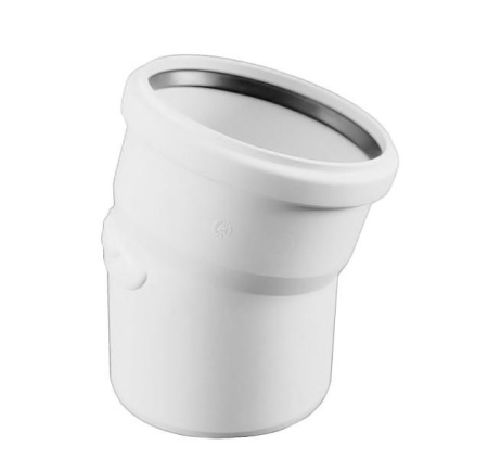 Отвод Rehau Raupiano Plus Ø 50 мм × 15°