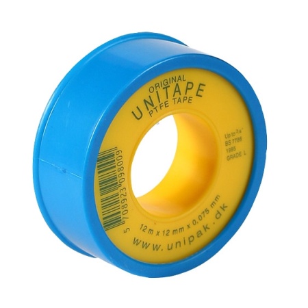 Лента UNIPAK UNITAPE (13,2 м × 12 мм × 0,075 мм, LD = 0,35 г/см³), синяя упаковка