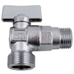 Кран для подключения бачков шаровой c розеткой Bugatti MINNESOTA 1/2х3/4