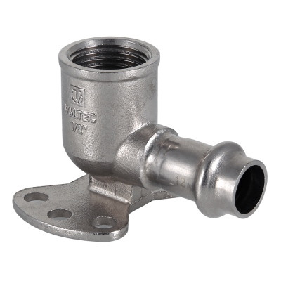 Пресс-водорозетка из нержавеющей стали Valtec Ø 22 мм × 3/4″