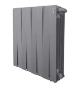 Биметаллический радиатор отопления Royal Thermo PianoForte 500 VDR80 8 секций Silver Satin — фото 1