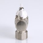 Кран шаровой VALTEC BASE угловой с полусгоном и белой ручкой 3/4″ VT.228.NW.05 — фото 7