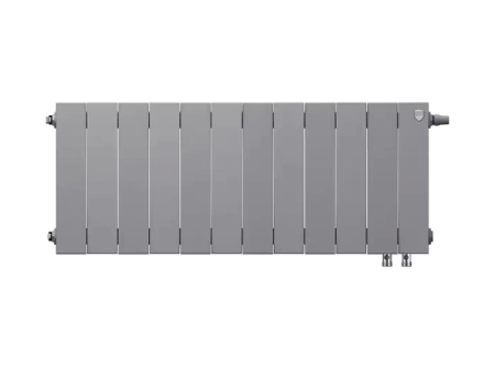Биметаллический радиатор отопления Royal Thermo PianoForte 300 12 секций Silver Satin VDR