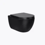 Инсталляция GROHE 1000044 с унитазом Bahenberg Melle B20-11MB, комплект 5 в 1, панель смыва, черный матовый — фото 7