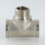Фитинг резьбовой – тройник с переходом на наружную резьбу 1/2″ VTr.132.N.0004 — фото 5