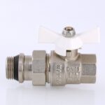 Кран шаровой VALTEC BASE с полусгоном и дополнительным уплотнением 1/2″ VT.227.NRW.04 — фото 5