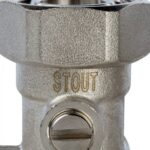 STOUT Узел нижнего подключения радиатора для однотрубной системы, угловой 3/4 — фото 7