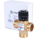 STOUT SVM-Термостатические SVM-0120-164325 STOUT Термостатический смесительный клапан для систем отопления и ГВС. G 1” M, 20-43°С KV 1,6 м3/ч — фото 8