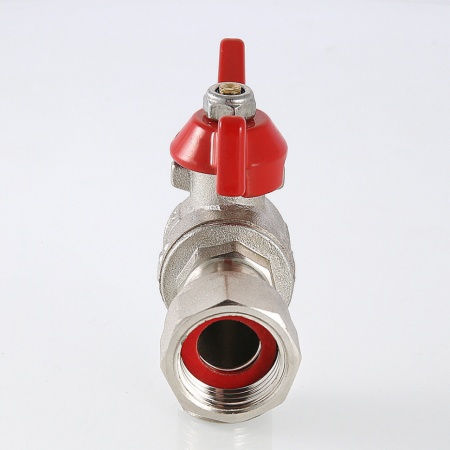 Кран шаровой угловой с накидной гайкой и наружной резьбой 1/2″ х 3/4″ VT.267.N.0405 — фото 6