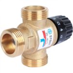 STOUT SVM-Термостатические SVM-0120-164325 STOUT Термостатический смесительный клапан для систем отопления и ГВС. G 1” M, 20-43°С KV 1,6 м3/ч — фото 5