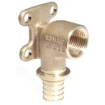 Угольник Rehau Rautitan RX 16×1/2″ с ВР с квадратной крепежной пластиной