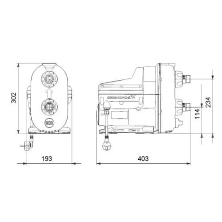 Самовсасывающая насосная установка Grundfos 99027073 SCALA2 3-45 — фото 6