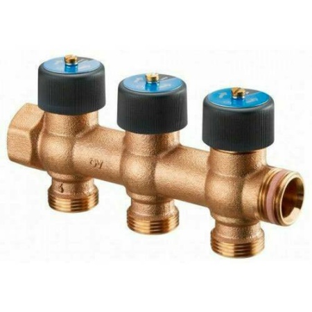 Распределительная гребенка Oventrop 4200553 Multidis R, 3/4″ с 3 отводами (Овентроп)
