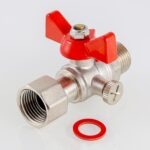 Кран шаровой для подключения манометра с наружной резьбой 1/2″ х 3/8″ VT.806.N.0403 — фото 8