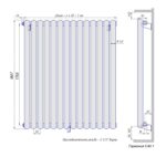 Стальной трубчатый радиатор КЗТО Гармония С40-1 1750 / 24 секции с боковой подводкой — фото 4