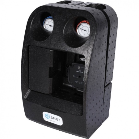 STOUT SDG-0007 Насосная группа с 3-х ходовым приводным смесителем 1″ с насосом Grundfos UPM3 Hybrid 25-70 — фото 5