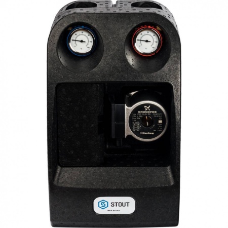 STOUT SDG-0002 Насосная группа со смесителем 1″с насосом Grundfos UPSO 25-65 — фото 3