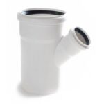 Тройник Rehau Raupiano Plus Ø 110 × 50 мм × 45°