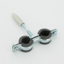 Хомут для труб Walraven 1/2″ (20–24) двойной с резиновым уплотнителем, шпилька+дюбель Cobra, BIS — фото 5