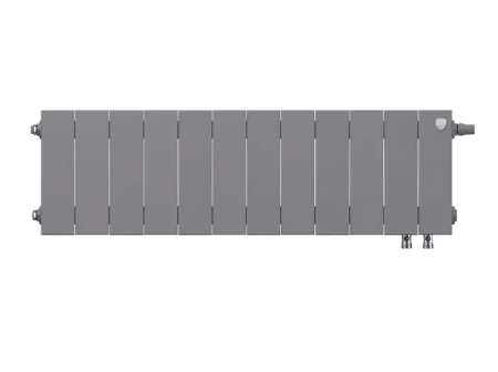 Биметаллический радиатор отопления Royal Thermo PianoForte 200 12 секций Silver Satin VDR