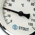 STOUT SIM-0003 Термометр биметаллический с погружной гильзой. Корпус Dn 63 мм, гильза 50 мм, резьба с самоуплотнением 1/2″, 0…120°С — фото 5