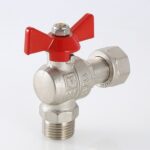 Кран шаровой угловой с накидной гайкой и наружной резьбой 3/4″ x 3/4″ VT.267.N.0505 — фото 11