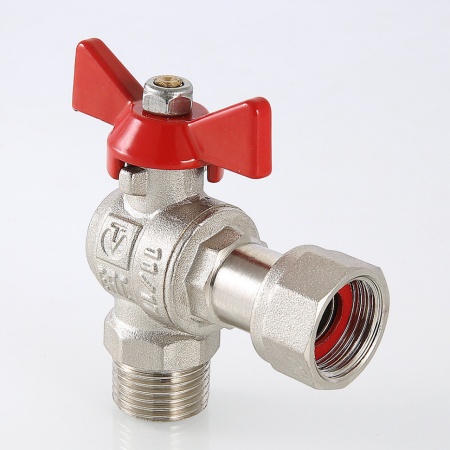 Кран шаровой угловой с накидной гайкой и наружной резьбой 1″ x 1″ VT.267.N.0606 — фото 5