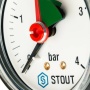 STOUT SIM-0008 Манометр радиальный с указателем предела. Корпус Dn 63 мм 1/4″, 0…4 бар, кл.2.5 — фото 9