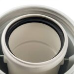 STOUT Элемент дымохода конденсац. адаптер 90° DN60/100 м/п PP-AL с фланцем (совместим. с Bosch) — фото 4