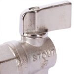 STOUT Кран шаровой угловой для бытовой техники 1/2 х 3/4 — фото 7