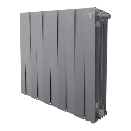 Биметаллический радиатор отопления Royal Thermo PianoForte 500 VDR80 12 секций Silver Satin