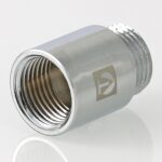 Фитинг резьбовой – удлинитель хромированный 1/2″ х 10 мм VTr.198.C.0410 — фото 8
